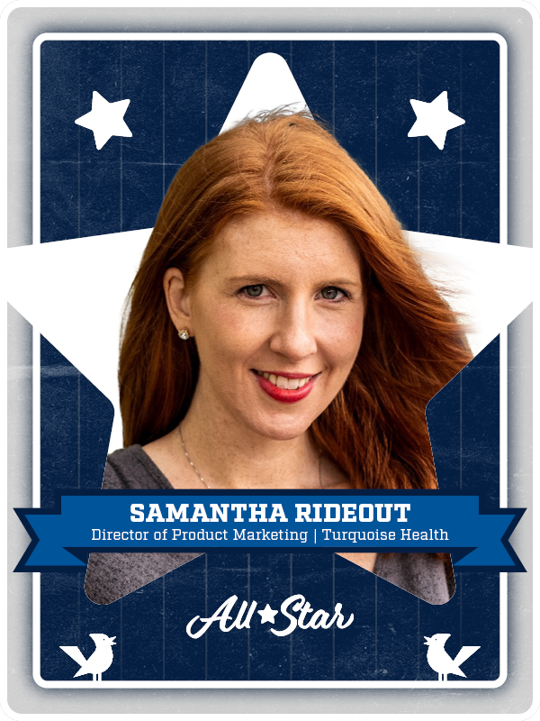 Baseball card of Samantha Rideout